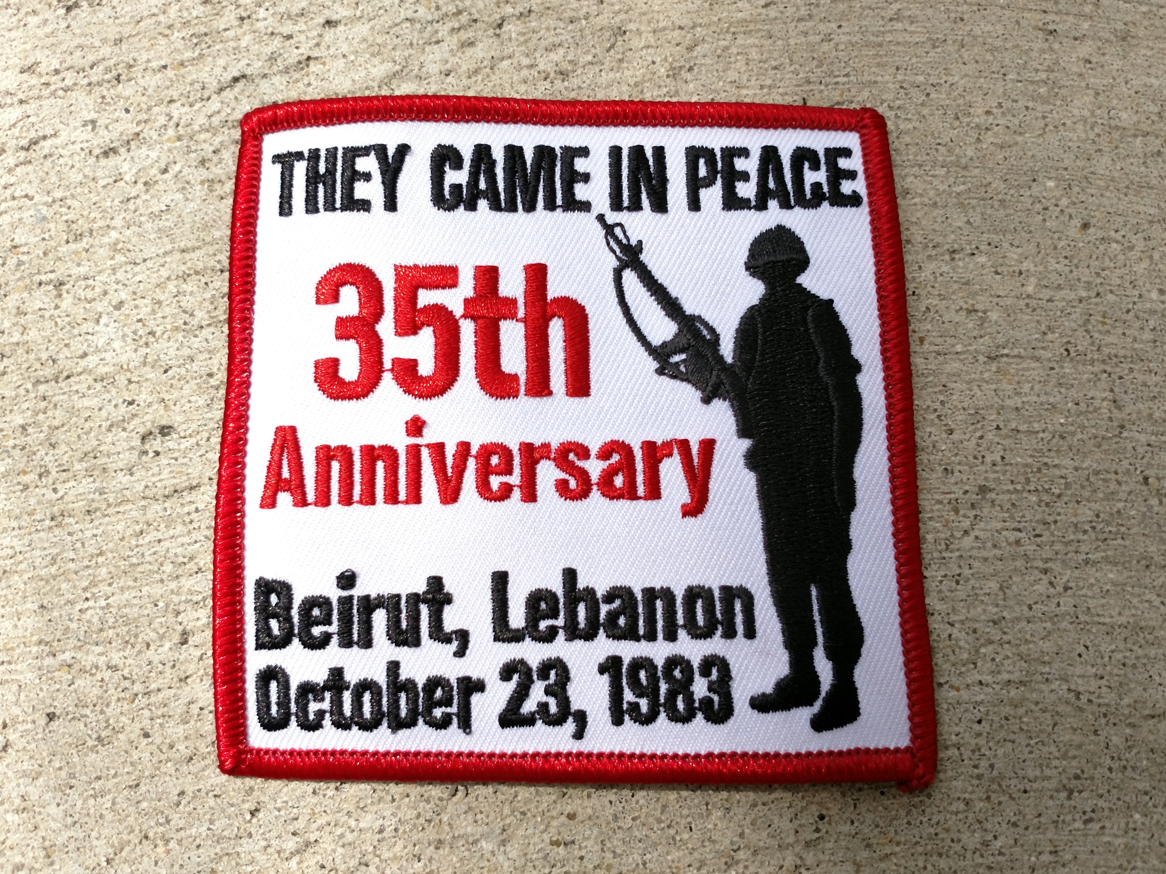 Beirut They Came in Peace 35th Anniversary Patch